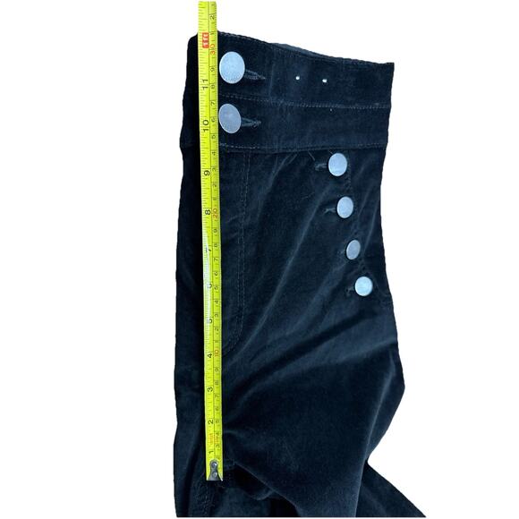 Express Black Velvet Pants Womens 8 Super High Rise Stretch Ankle Legging - Picture 10 of 13